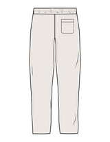 The Straight Leg Sweatpant - Bone - Rumble - Left Leg - Embroidered - White