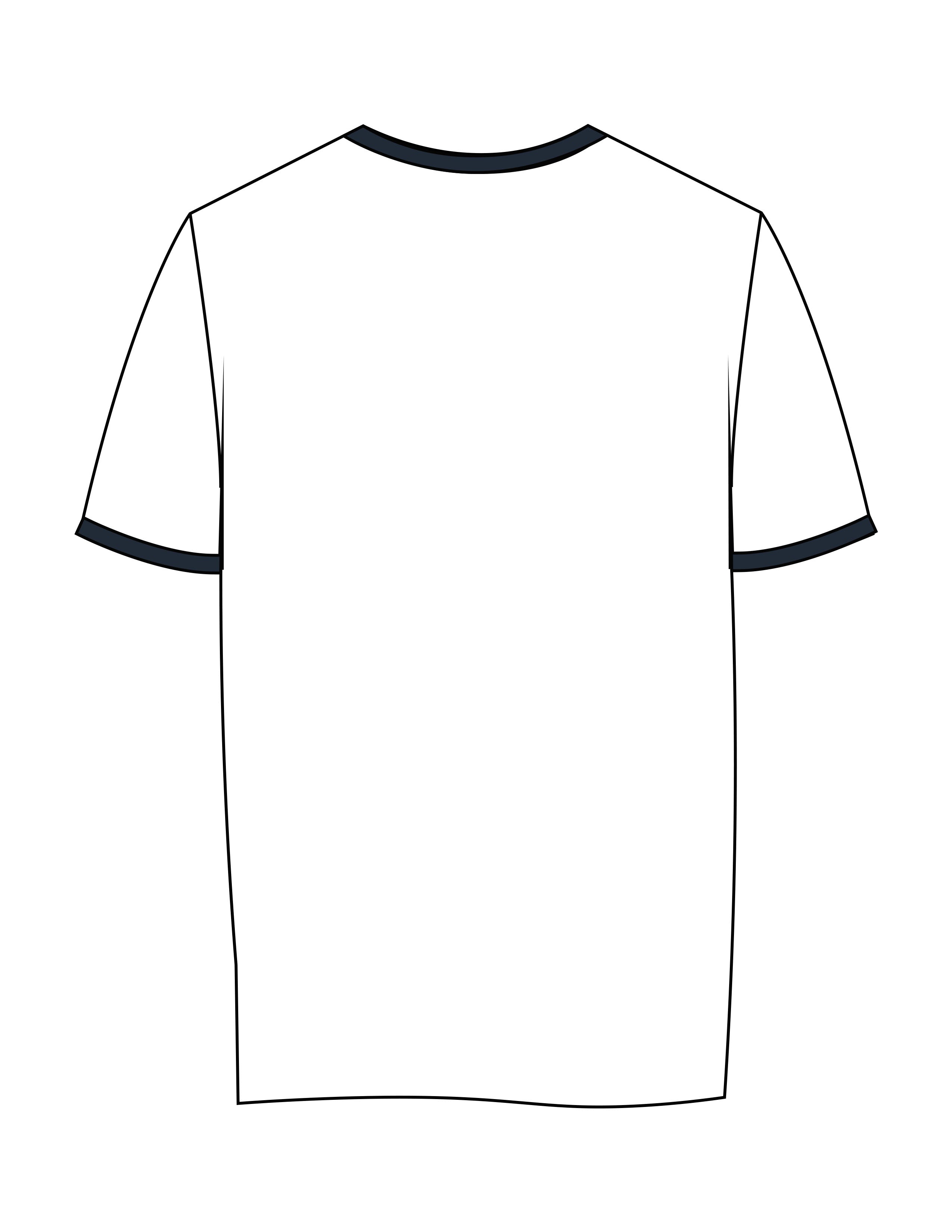 The Womens Ringer Tee - White / Navy - NSpiers - Center Chest Script & Left Sleeve - Printed - Navy
