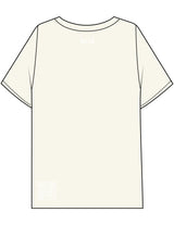 The Mens Boxy Tee - Off White - MOB - Center Chest & Back Neckline - Back Bottom QR Code - Printed - White