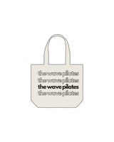 The Tote Bag - Natural - The Wave Pilates - Center Layered - Printed - Black