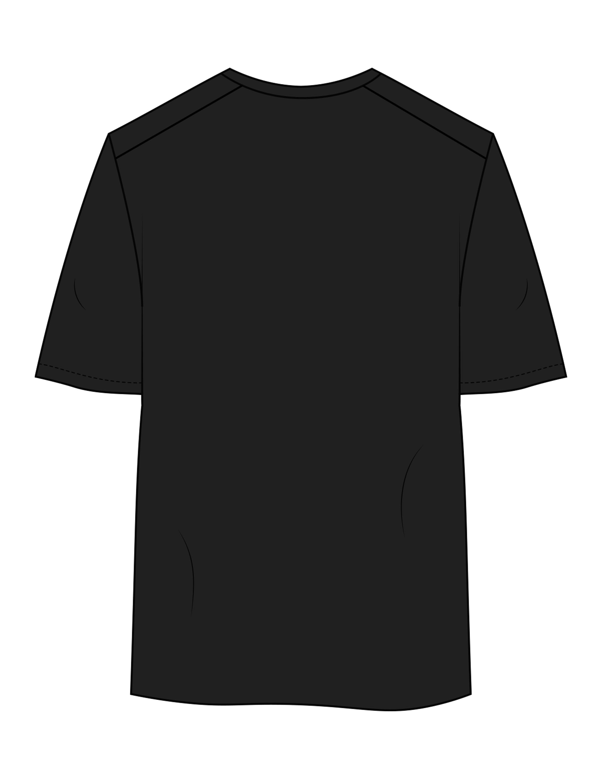 The Mens Active Tee - Black - Try Smile Collective - Left Chest - Printed - Full Color