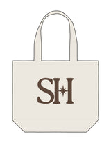 The Tote Bag - Natural - Seventh House - Center Body - Printed - Dark Brown