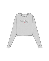 The Micro Rib Crop Long Sleeve - Heather - Breindy Active - Center Chest - Printed - Full Color