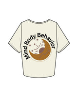 The Crop Tee - Butter - CONFIDENCE - Left Chest Stacked & Back Center - Full Color