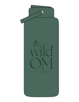 The Wide Mouth Water Bottle - Forest - The Wild OM - Center Body Stacked - Printed - Tone on Tone