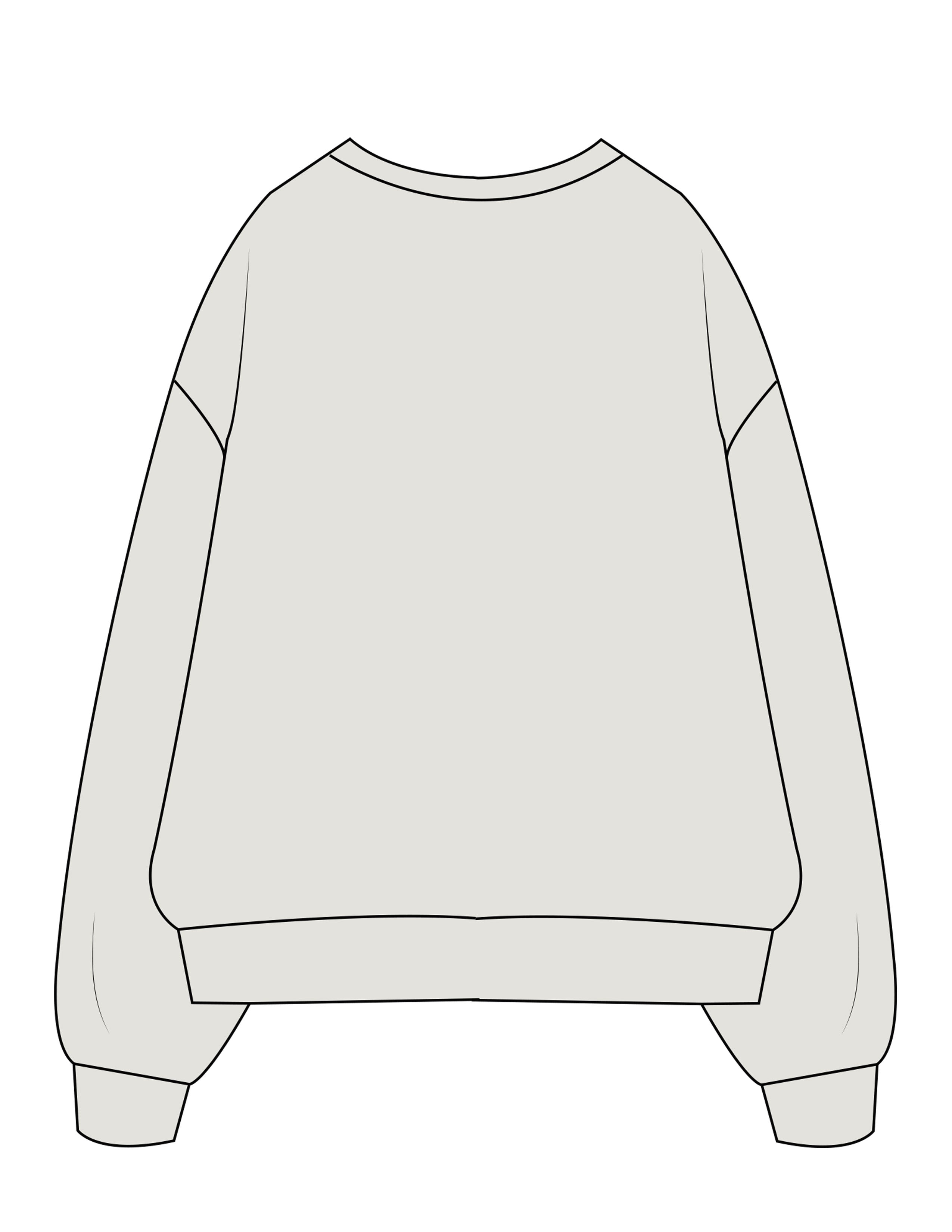 The Mens Crewneck - Washed Bone - PHS - Left Chest - Embroidered - Tone on Tone