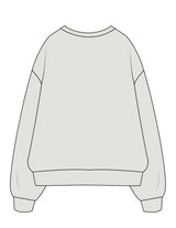 The Mens Crewneck - Washed Bone - PHS - Left Chest - Embroidered - Tone on Tone