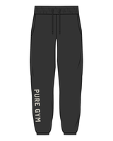 The Womens Classic Sweatpants - Washed Black - Pure Movement - Leg - Washed Bone