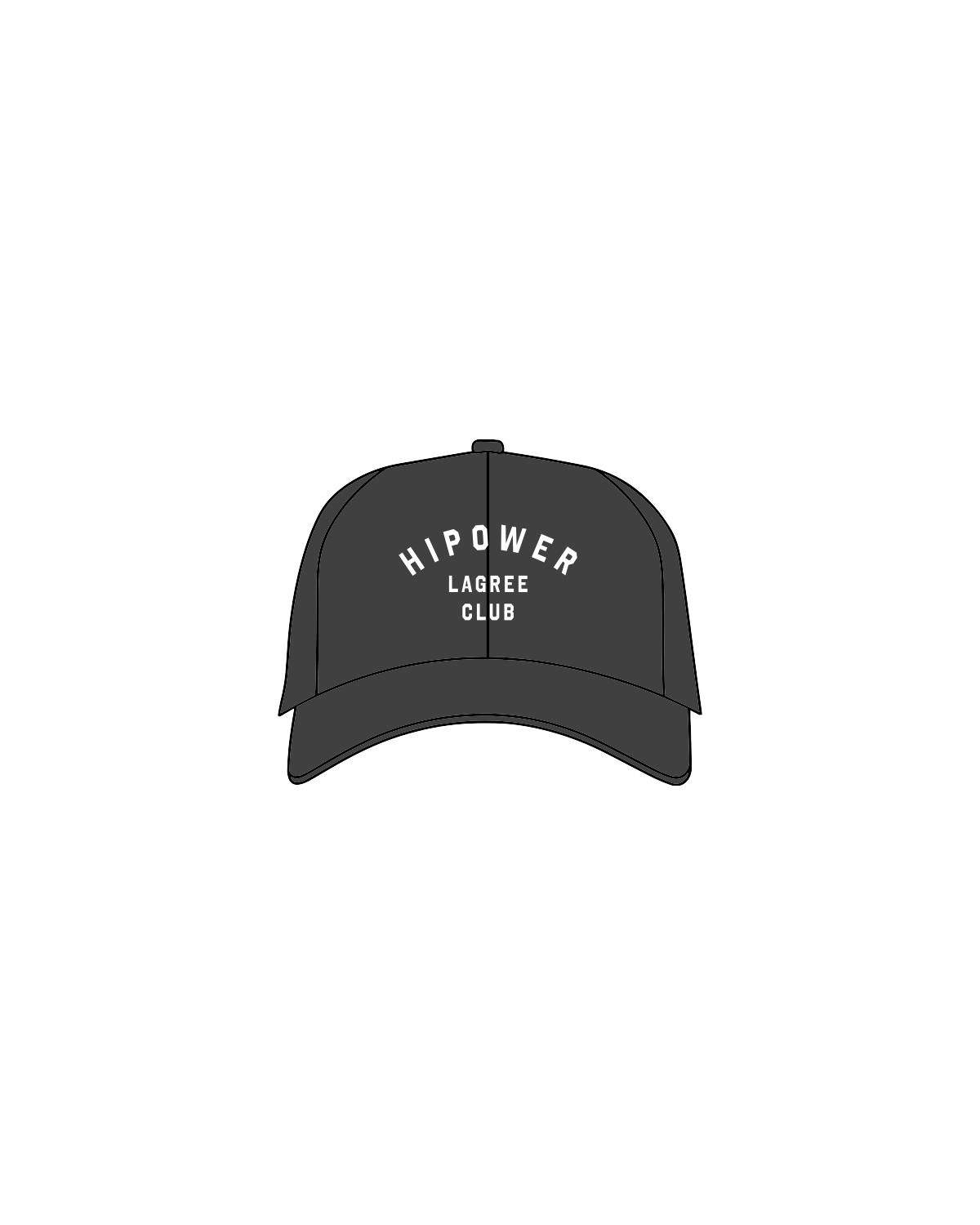 The Dad Hat - Charcoal - HiPower - White