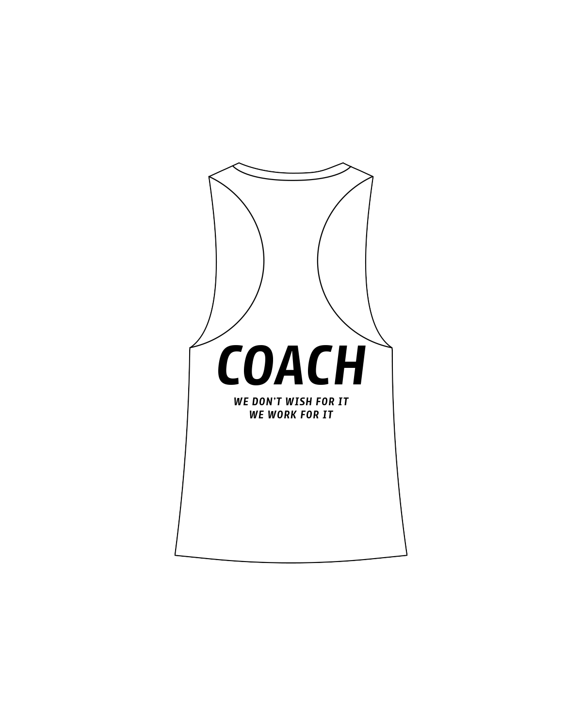 The Womens Racerback Tank - White - HiPower - Coach - Full Color