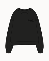 The Womens Crewneck - Black - Sample - Sculpt Pilates - Black