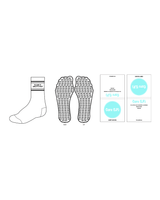 The Crew Grip Sock - White - Core(LP) - Black