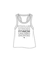 The Crop Tank - White - Fit 4 Mom - Center - Full Color