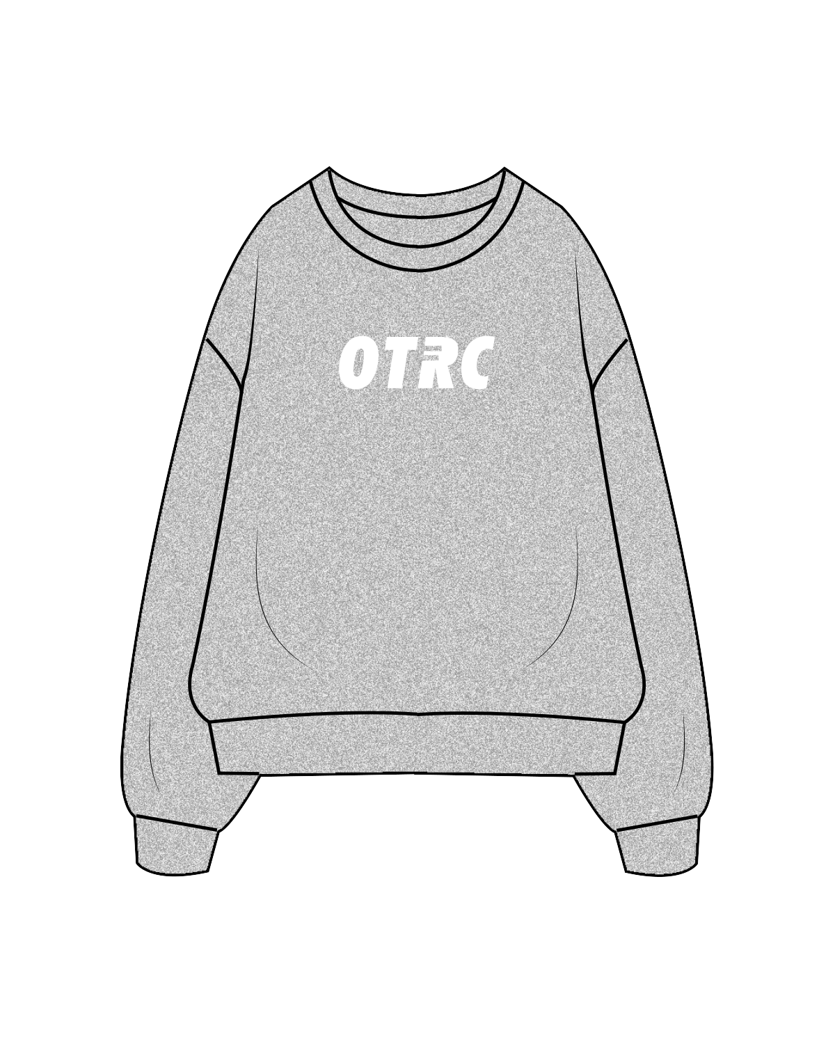The Classic Crewneck - Heather - Not A Run Club - OBRC - White