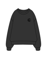 The Womens Crewneck - Washed Black - Core Change - Black