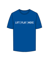 The Mens Tee - Royal Blue - North County Fitness - F/B - White