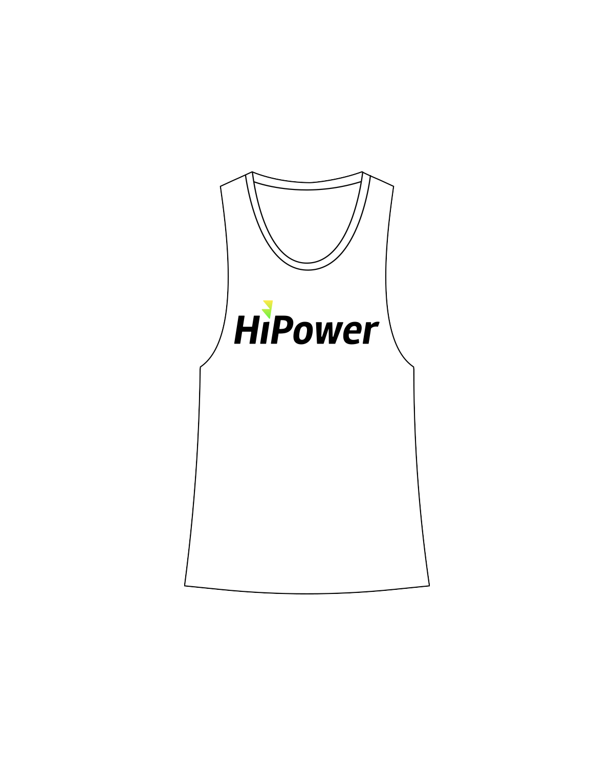 The Womens Racerback Tank - White - HiPower - Coach - Full Color
