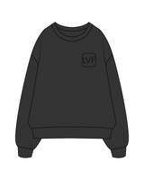 The Womens Crewneck - Washed Black - La Vie - Sample - Black