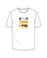The Mens Tee - White - F45 Carlsbad Poinsettia - Center Chest - Padres Colors