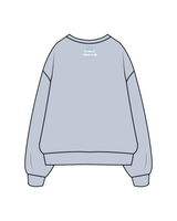 The Womens Crewneck - Powder - LJTC - Right Sleeve / Back - Full Color