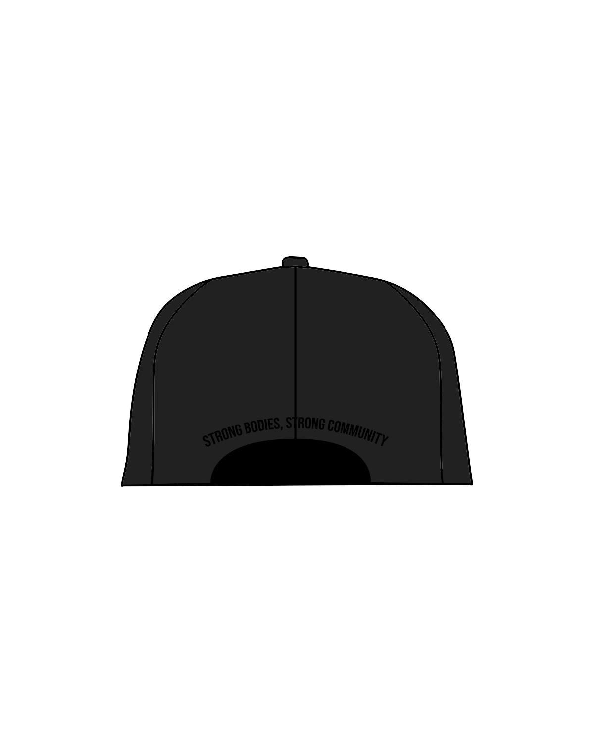 The Dad Hat - Black - Co-Op Pilates - Front / Back - Black