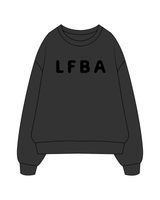 The Womens Crewneck - Washed Black - LFBA - Sample - Black
