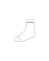 The 3/4 Crew Grip Sock - White - Lagree Versa Fit - Black