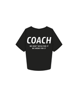 The Crop Tee - Black - HiPower - Coach - Full Color