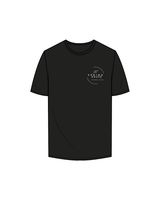 The Mens Tee - Black - Spring House NY - Front / Back Logos - White