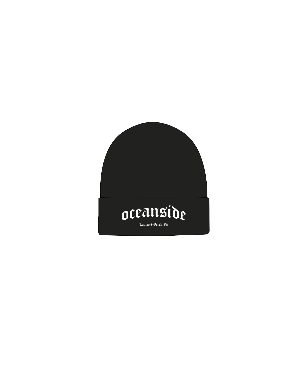 The Beanie - Black - Lagree Versa Fit - White