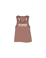 The Crop Tank - Clay - Fit 4 Mom - Center - White