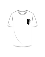 The Mens Tee - White - Prime Physiques - Double P / Main Logo - Black