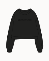 The Oversized Crop - Black - Sample - Movement Pilates OC - Black
