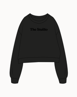 The Oversized Crop - Black - Sample - The Studio Pilates - Black