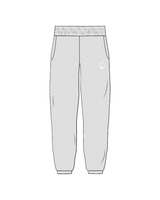 The Womens Sweatpants - Heather - Eleve Fitness - Left Thigh - White