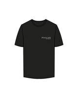 The Mens Tee - Black - Pvolve SLC - Left Chest / Back - White