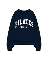 The Classic Crewneck - Navy - Pilates Leucadia - Collegiate - White