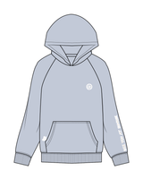 The Mens Hoodie - Powder - Pink7 - Hangover Club - White Puff Print