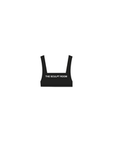 The Box Cut Bra - Black - The Sculpt Room - Front / Back - White