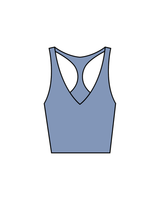 The Racer Tank - Mist - Core(LP) - Back - White