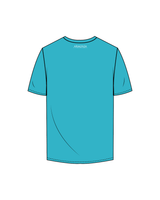 The Mens Tee - Turquoise - Armonia - Left Chest / Back - White