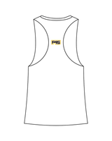 The Womens Racerback Tank - White - F45 Poinsettia - Padres - Full Color