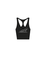 The Racer Tank - Black - Core Complex - Center / Back - White