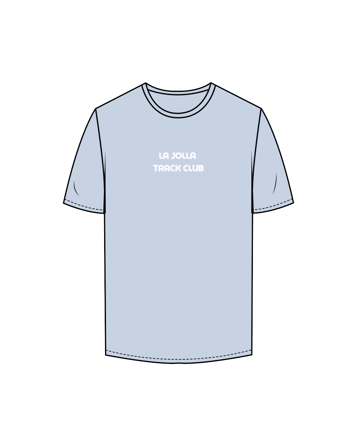 The Mens Tee - Powder - LJTC - Center Chest / Back - Full Color
