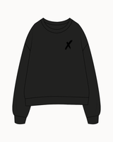 The Womens Crewneck - Black - Sample - Rebel Core - Black