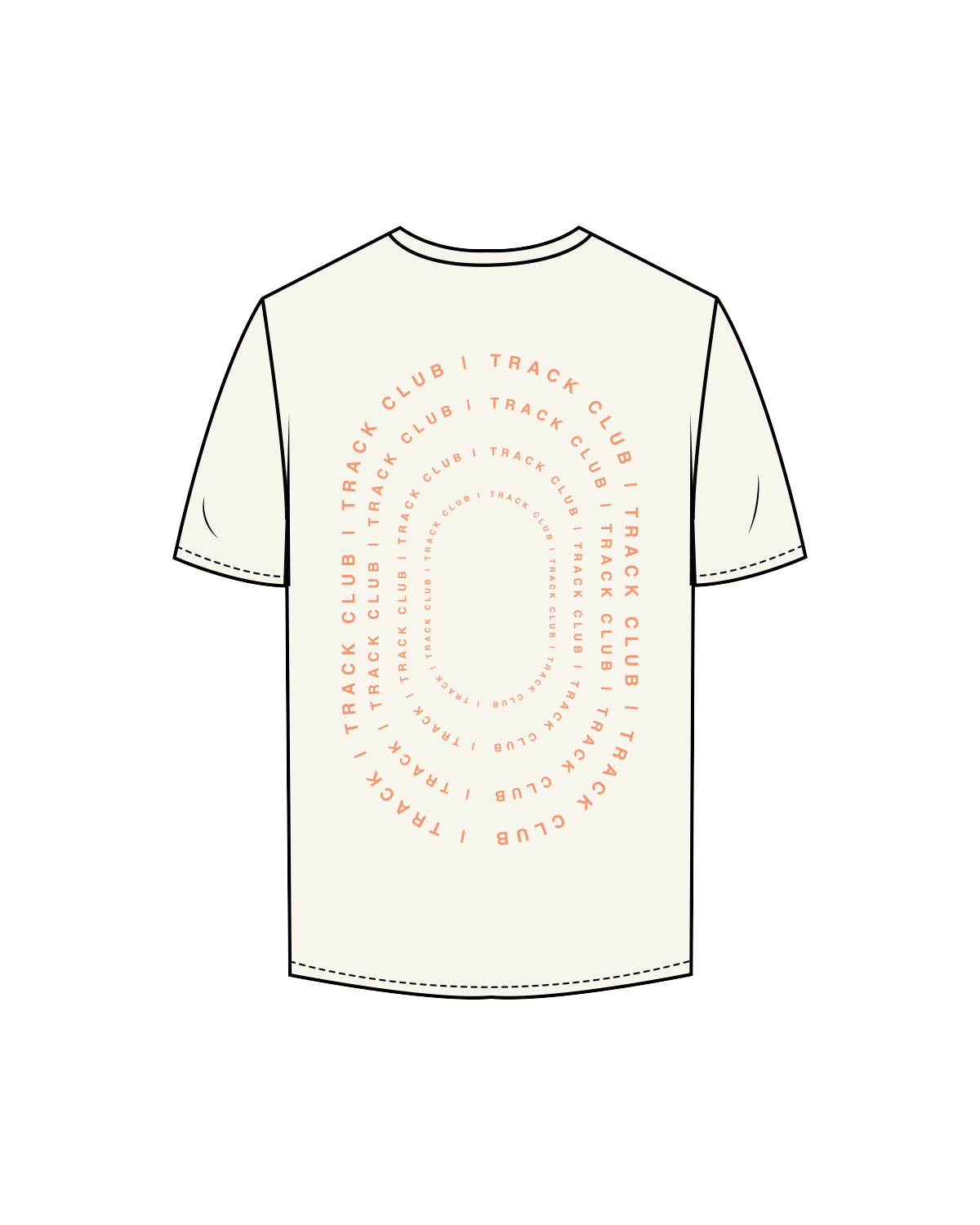 The Mens Tee - Off White - LJTC - Center Chest / Back - Full Color