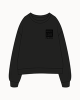 The Womens Crewneck - Black - Sample - Mind & Core Pilates - Black