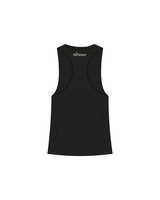 The Womens Racerback Tank - Black - HiPower - Front / Back - Bone