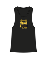 The Womens Racerback Tank - Black - F45 Poinsettia - Padres - Full Color