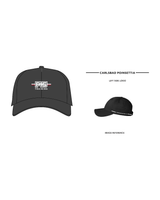 The Dad Hat - Charcoal - F45 Poinsettia - Front / Side - Full Color